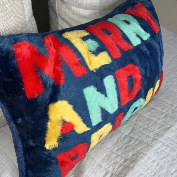 Merry and Bright Colorful Pillow - Picture 2 of 7